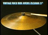 Vintage 70' Zildjian Avedis Rock Ride 21" cymbal