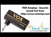 VOX Amplug Acoustic Sound Test