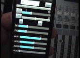 Android and Yamaha 01V digital mixing console directly connected for remote control