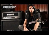 Gus G. of Ozzy Osbourne / Firewind demonstrates his new signature Blackstar Series One Blackfire 200