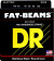 DR Strings FAT-BEAM - Stainless Steel Bass Strings: Light 40-100