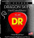 DR Strings DRAGON SKIN - CLEAR Coated Electric Guitar Strings: Medium 10-46