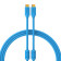 Dj Techtools Chroma Cable USB-C vers C blue, cble USB 2.0 de haute qualit (contacts USB dors, noyau en ferrite, longueur 1,0m, cble adaptateur, attache velcro intgre), bleu