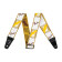 Weighless 2'' Monogrammed Strap White/Brown/Yellow