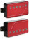 FISHMAN Set Micro pour Guitare Electrique actif Fluence, Signature Richard Z, rouge mtallique