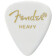 Fender 351 Classic Celluloid Picks 12-Pack (White) Heavy- Lot de 12 mdiators