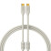 Dj Techtools Chroma Cable USB-C vers C blanc, Cble USB 2.0 de haute qualit (contacts USB dors, noyau en ferrite, longueur 1,0m, cble adaptateur, attache velcro intgre), Blanc