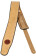 Piped Suede Strap 2,5"" Tan