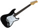 EKO GUITARS - S-100 3/4 BLACK Guitare lectrique type Stratocaster, configuration S/S/S, 22 touches, couleur noir