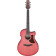 AAM50CE Coral Red Burst Open Pore guitare électro-acoustique folk