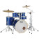 Export 22" High Voltage Blue Complete Drumset