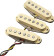 Fender VINTERA '60S MODIFIED STRATOCASTER PICKUP SET Set de pickup pour Stratocaster guitare lectrique - Couleur : Vintage White 0992209000