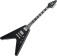 Inspired by gibson modern prophecy flying v - aged jet black metallic