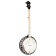 Falcon Series 5-string Banjo Transparent Charcoal banjo électro-acoustique avec housse