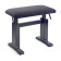 PBH780 BKP VBK banquette piano noir brillant avec assise en velours