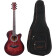 W55-COL-R ColourTune guitare acoustique folk + housse