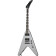 Dave Mustaine Flying V EXP Metallic Silver guitare électrique signature avec étui