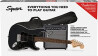 Affinity Stratocaster HSS Pack Laurel Charcoal Frost Metallic + Gig Bag + Ampli Frontman 15G