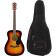 Classic Design CC-60S Sunburst guitare folk Concert + housse