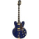 Sheraton Viper Blue guitare hollow body avec housse premium