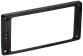 Schaller 1205 Tonabnehmer-Zubehr Rahmen fr Humbucker flach 6,35mm Metall gebogen Schwarz
