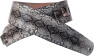 Leather guitar strap python