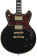 D'Angelico Deluxe Brighton Solid Black guitare lectrique avec tui