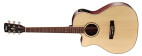 Cort GA-MEDX - Guitare lectro-acoustique gaucher srie Grand Regal - Naturel pores ouverts