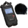 Zoom H4n Pro Black Recorder de tlphone portable + protection coupe-vent en fourrure Keepdrum WSBK