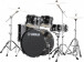 Rydeen stage 22 + cymbales - black glitter