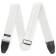 DST7001WH Deluxe Seatbelt Strap sangle guitare blanche