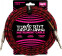 Braided instrument cable straight/straight 18ft - red black