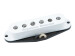 Vintage Staggered - Ensemble de pickup pour guitare électrique Stratocaster - blanc