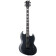 Deluxe Viper-1000 Baritone Black Satin guitare électrique baryton