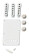 White Vintage Style Stratocaster Accessory Kit