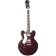 Noel Gallagher Riviera LH Dark Wine Red guitare hollow body pour gaucher avec étui