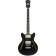 Excel Mini DC Tour Solid Black guitare hollow body avec housse