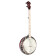 Falcon Series 5-string Banjo Transparent Fire Red banjo électro-acoustique avec housse