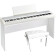 B2-WH piano numérique blanc + stand blanc + banquette piano blanche