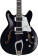 Hagstrom SUVIK-BLK Super Viking Corps semi-creux Noir