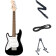 Mini Strat LH BLK - Guitare Électrique-Set