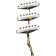 Fender Custom Shop Fat 60s Strat Pickup Set Set De Micros Pour Guitare lectrique - Couleur: Blanc