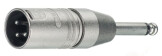 'Neutrik ntr-na2mp  Adaptateur pour cble (XLR, 1/4, mle/mle, argent, laiton, polyamide, zinc d'acier, -20  65 C)