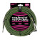 Ernie Ball Cble dinstrument tress, connecteur droit et coud, 5,5 m, noir et vert