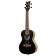 RUEL-MBK Element Series Concert Size Ukulele Metallic Black ukulélé concert avec housse