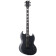 LTD Viper-1000 Baritone Black Satin - Modèle à Double Pan Coupé