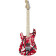 Striped Series Red, Black and White LH MN guitare