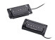 Seymour Duncan 11303-03-B2 P-Rails avec triple jeu de prises plates (dessus plat)  Noir