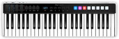 IK Multimedias iRig Keys I/O MIDI 49 - Clavier MIDI, Clavier Piano Portable, pour Mac, iPhone et iPad, 49 Touches, 8 Pads, Station de Production Musicale, Logiciels et Applications Inclus