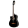 RCE145LBK Family Series Pro Full-Size Guitar Black guitare électro-acoustique classique pour gaucher avec housse